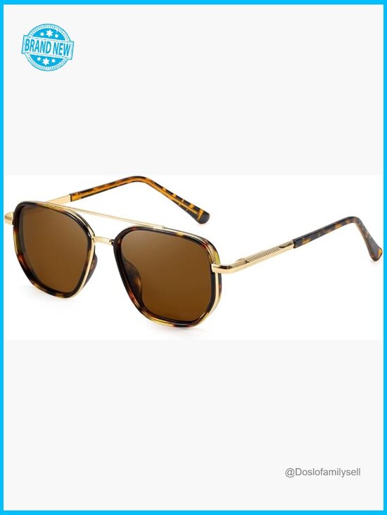 Polarized Aviator Sunglasses Classic Retro Chic UV Protection Tangle Free main image 6